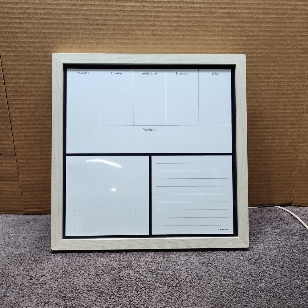 Dry erase board organizer W